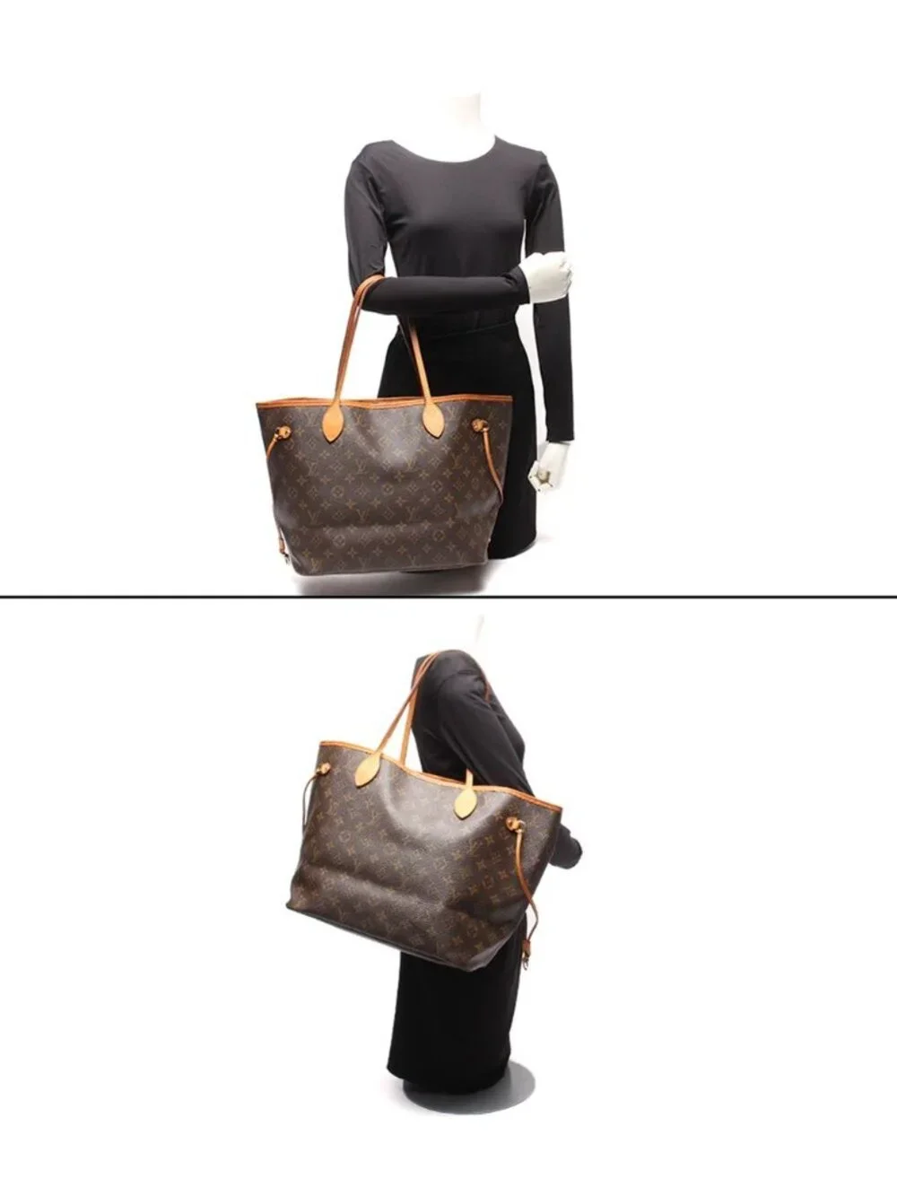 Louis Vuitton Tote Shoulder Bag Neverfull MM Monogram